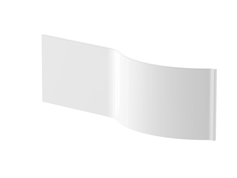 Nuie Acrylic P-Shaped Shower Bath Front Panel - 1600mm (WBP203)