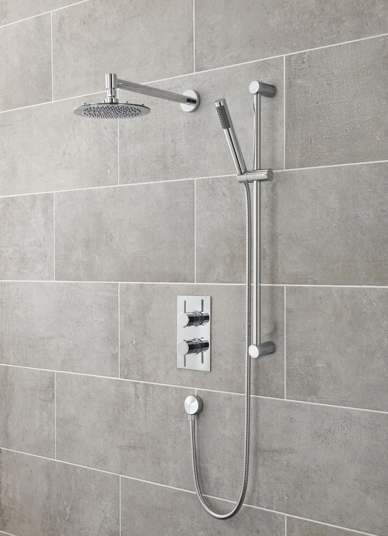 Nuie Chrome Wall-Mounted Shower Arm lifestyle image