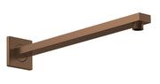 Nuie Brushed Bronze Square Wall-Mounted Shower Arm — ARM1513