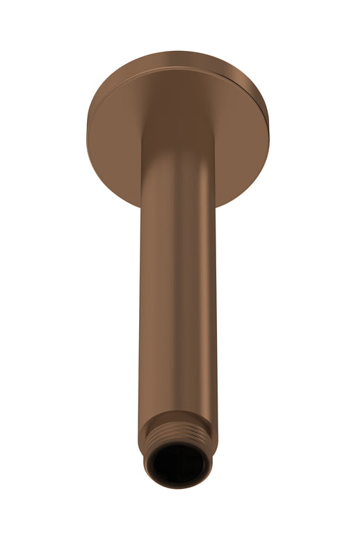 Nuie 150mm Round Brushed Bronze Ceiling-Mounted Shower Arm — ARM1515