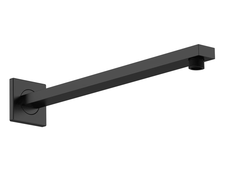 Nuie Matt Black Wall-Mounted Shower Arm — ARM413
