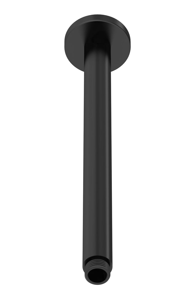 Nuie Matt Black Ceiling-Mounted Shower Arm — ARM416