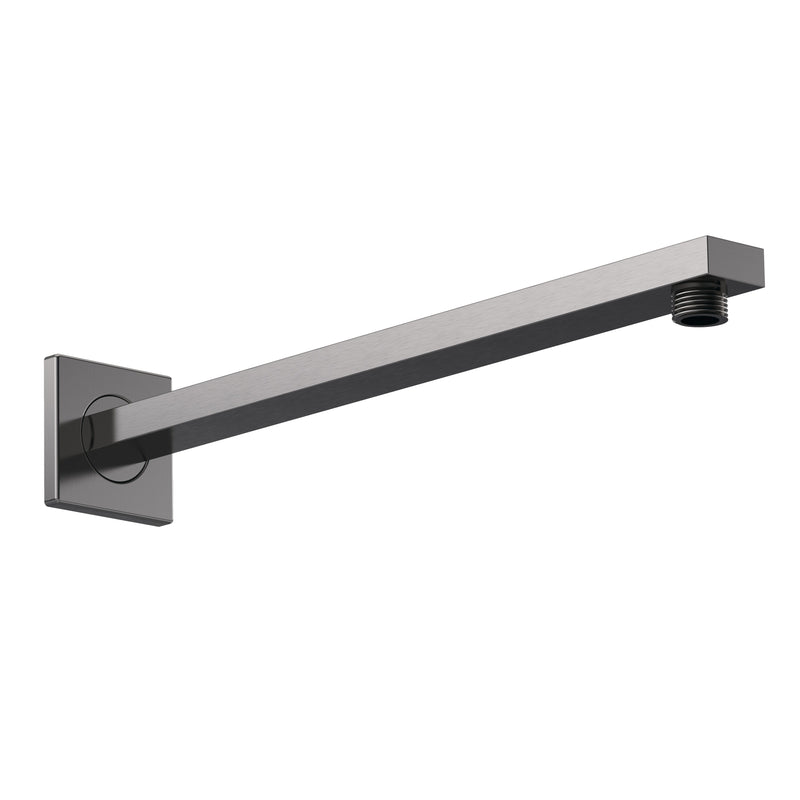 Nuie Rectangular Brushed Pewter Small Shower Arm — ARM713