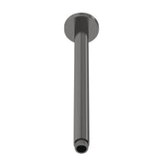Nuie 300mm Round Brushed Pewter Ceiling-Mounted Shower Arm — ARM716