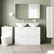 Nuie Arno 1200mm Floor Standing Worktop Vanity Unit lifestyle 2