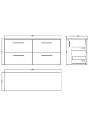 nuie-arno-1200mm-worktop-vanity-unit-4-drawer-dimensions