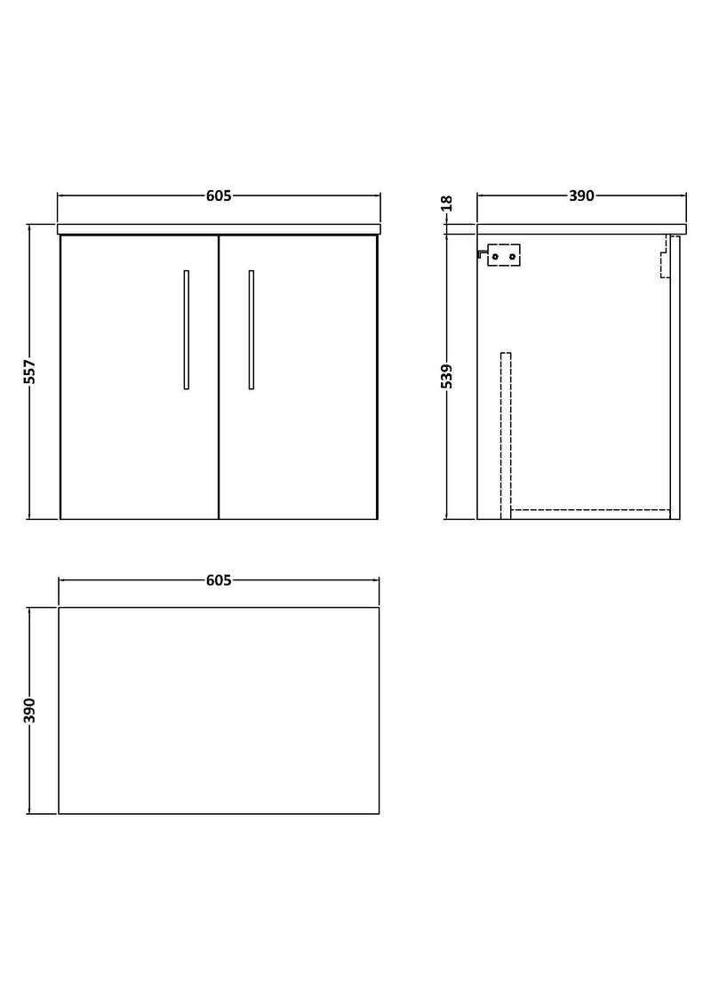 nuie-arno-600mm-worktop-vanity-unit-2-door-dimensions