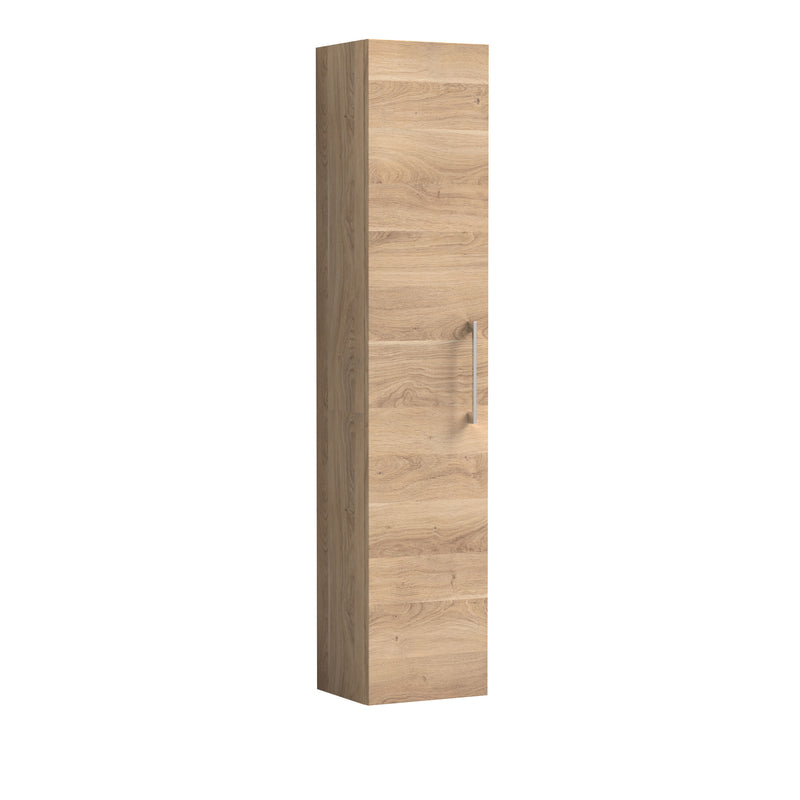 Nuie Arno Wall Hung tall cabinet - Bleached Oak
