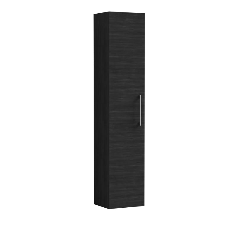 Nuie Arno Wall Hung tall cabinet - Charcoal Black