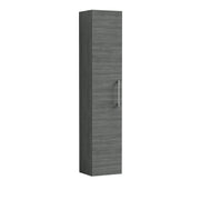 Nuie Arno Wall Hung tall cabinet - Graphite Grey Woodgrain