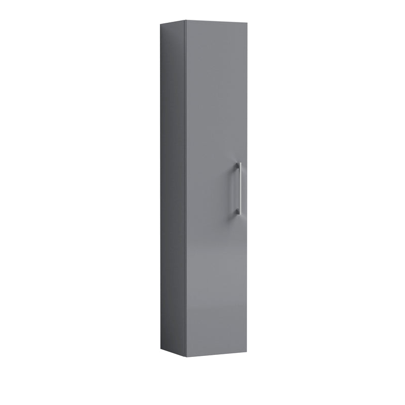 Nuie Arno Wall Hung tall cabinet - Satin Grey