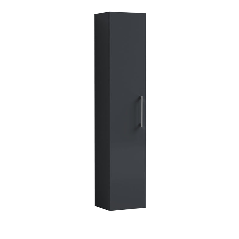 Nuie Arno Wall Hung tall cabinet - Soft Black