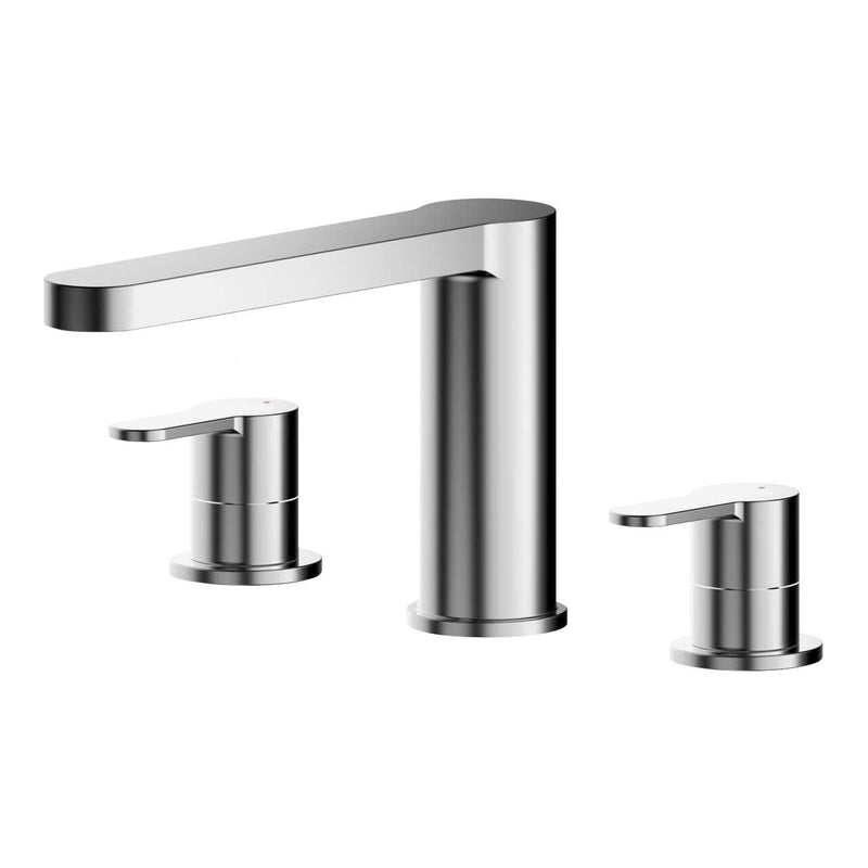 Nuie Arvan 3 Tap Hole Bath Filler Chrome ARV333