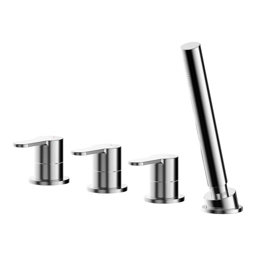 Nuie Arvan 4 Tap Hole Bath Shower Mixer No Spout Chrome ARV334