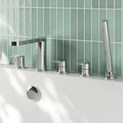 Nuie Arvan 5 Tap Hole Bath Shower Mixer Chrome ARV314 lifestyle