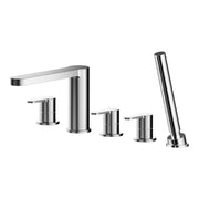 Nuie Arvan 5 Tap Hole Bath Shower Mixer Chrome ARV314