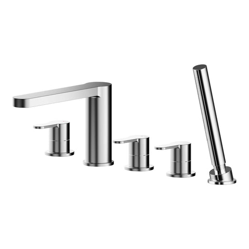 Nuie Arvan 5 Tap Hole Bath Shower Mixer Chrome ARV314