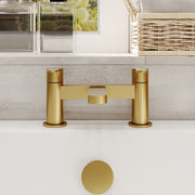 Nuie Arvan Deck Mounted Bath Filler Brushed Brass ARV803 lifestyle
