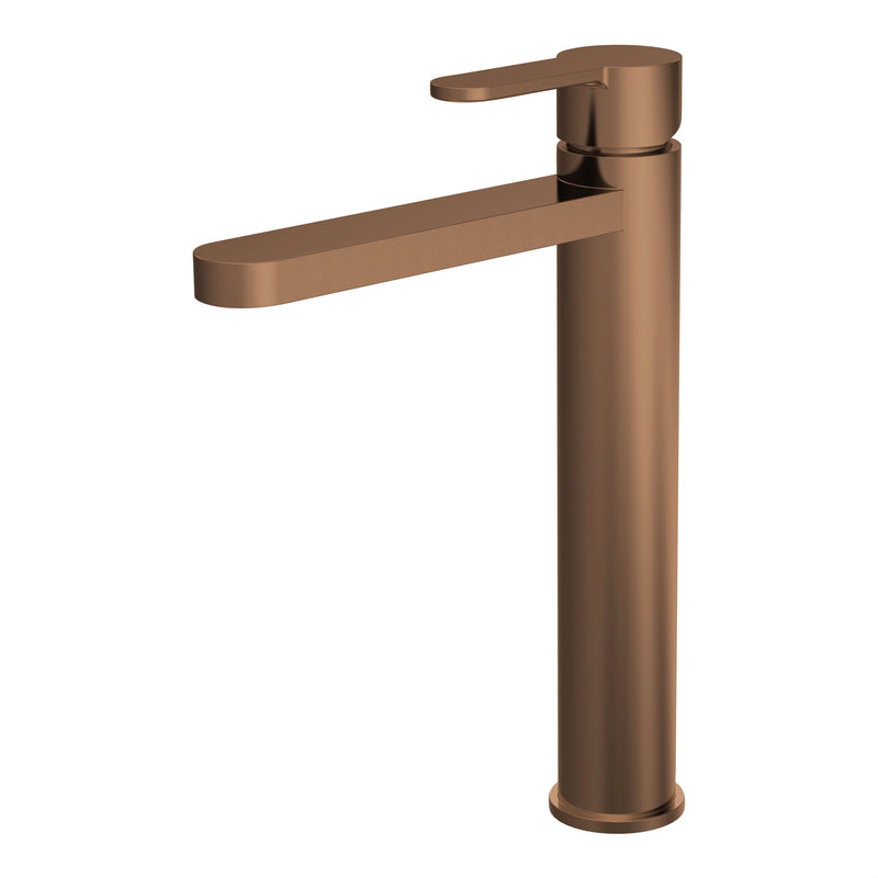 Nuie Arvan High Rise Mono Basin Mixer Brushed Bronze ARV1570