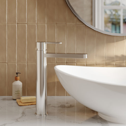 Nuie Arvan High Rise Mono Basin Mixer Chrome ARV370 lifestyle