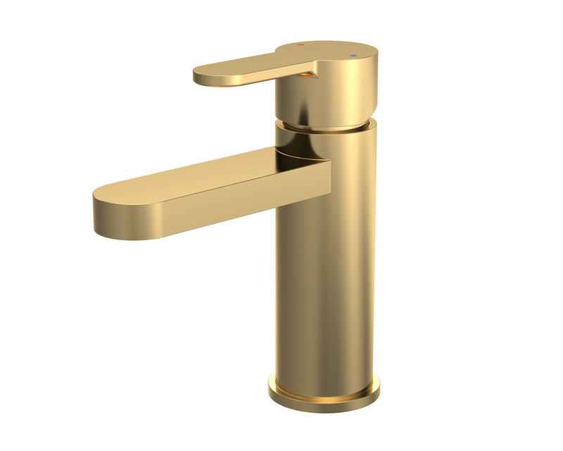 Nuie Arvan Mono Basin Mixer Brushed Brass ARV805