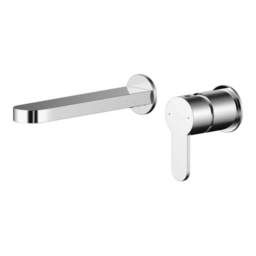 Nuie Arvan Wall Mounted Basin Mixer 2 Tap Hole Chrome ARV381