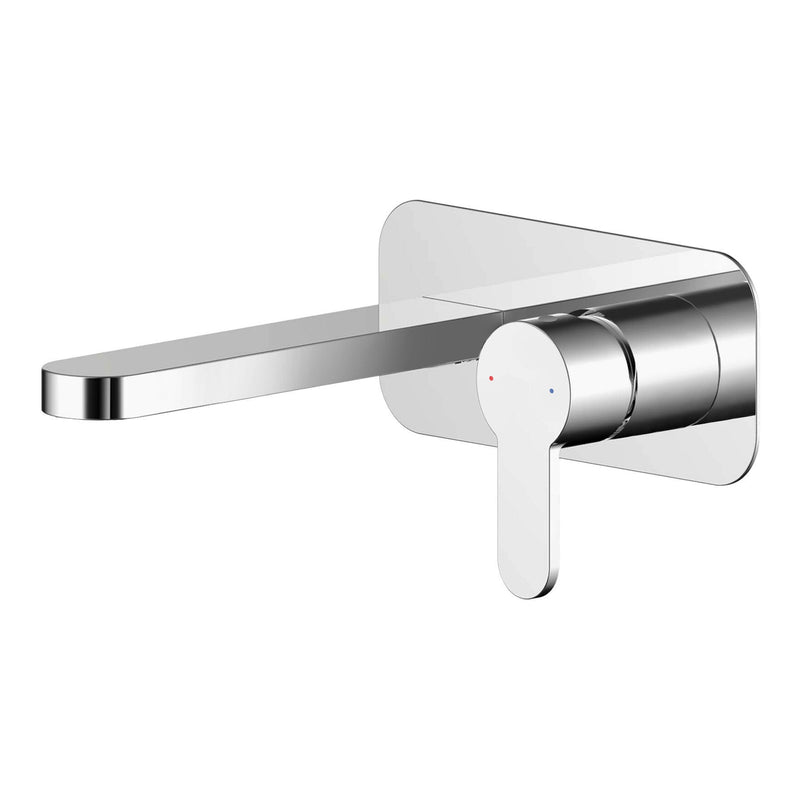 Nuie Arvan Wall Mounted Basin Mixer with Plate Chrome ARV328