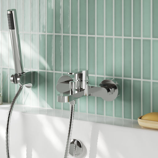 Nuie Arvan Wall Mounted Bath Shower Mixer Chrome ARV316 lifestyle