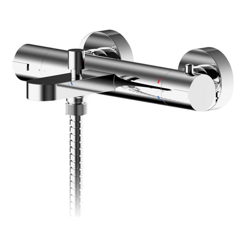 Nuie Arvan Wall Mounted Thermostatic Bath Shower Mixer Chrome ARV005