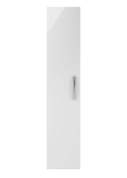 Nuie Athena 300mm 1 Door Wall Hung Tall Cabinet - Gloss White