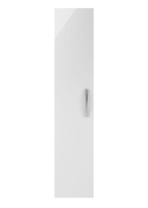 Nuie Athena 300mm 1 Door Wall Hung Tall Cabinet - Gloss White