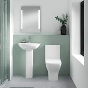 Nuie Ava close coupled toilet in a contemporary bathroom