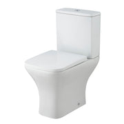 Nuie Ava close coupled toilet with cistern and soft close seat in white