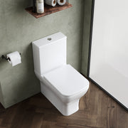 Nuie Ava rimless close coupled toilet lifestyle view