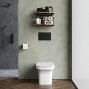 Nuie Ava square back to wall toilet pan in a contemporary bathroom