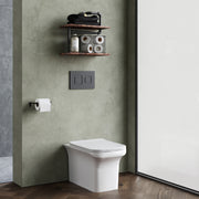 Nuie Ava square back to wall toilet pan fitted with furniture