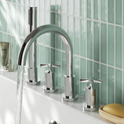 Nuie Aztec 4 Tap Hole Bath Shower Mixer Chrome lifestyle image