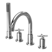 Nuie Aztec 4 Tap Hole Bath Shower Mixer Chrome CLX334S