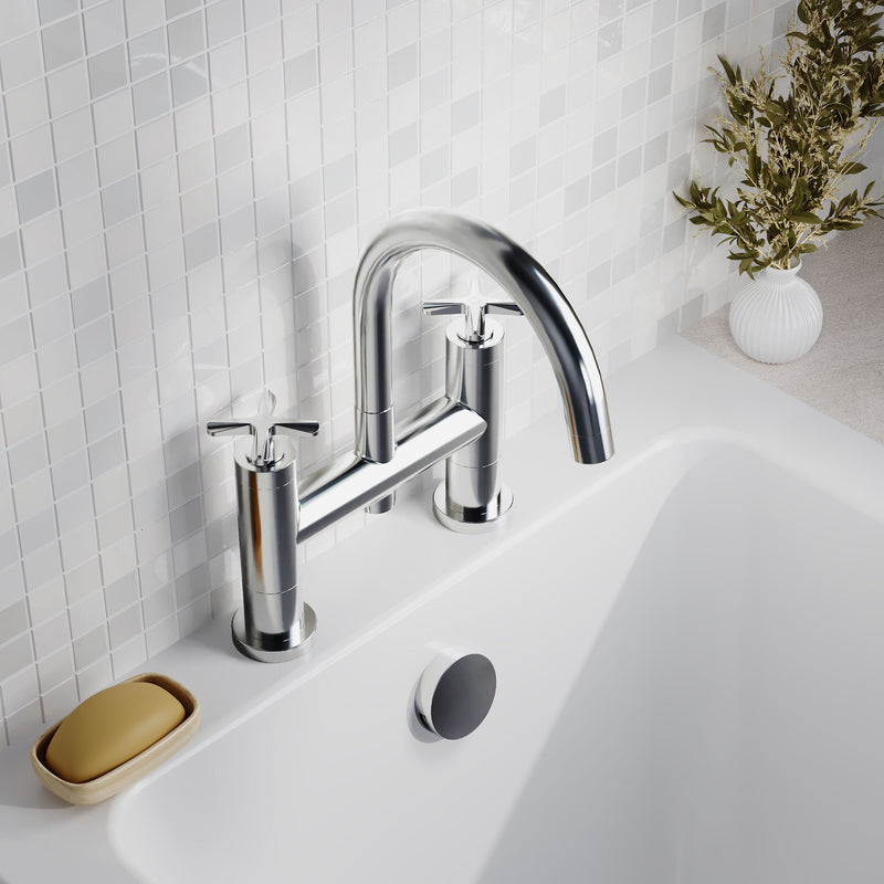 Nuie Aztec Bath Filler Chrome lifestyle image