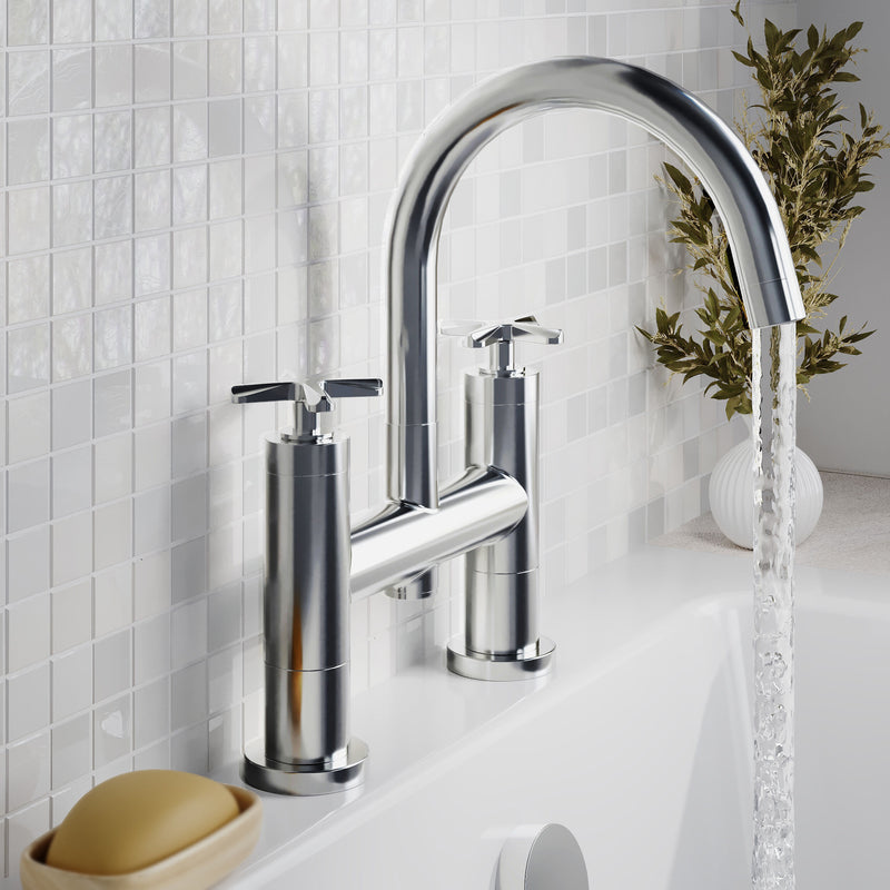 Nuie Aztec Bath Filler Chrome lifestyle image