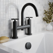 Nuie Aztec Bath Filler Matt Black lifestyle image