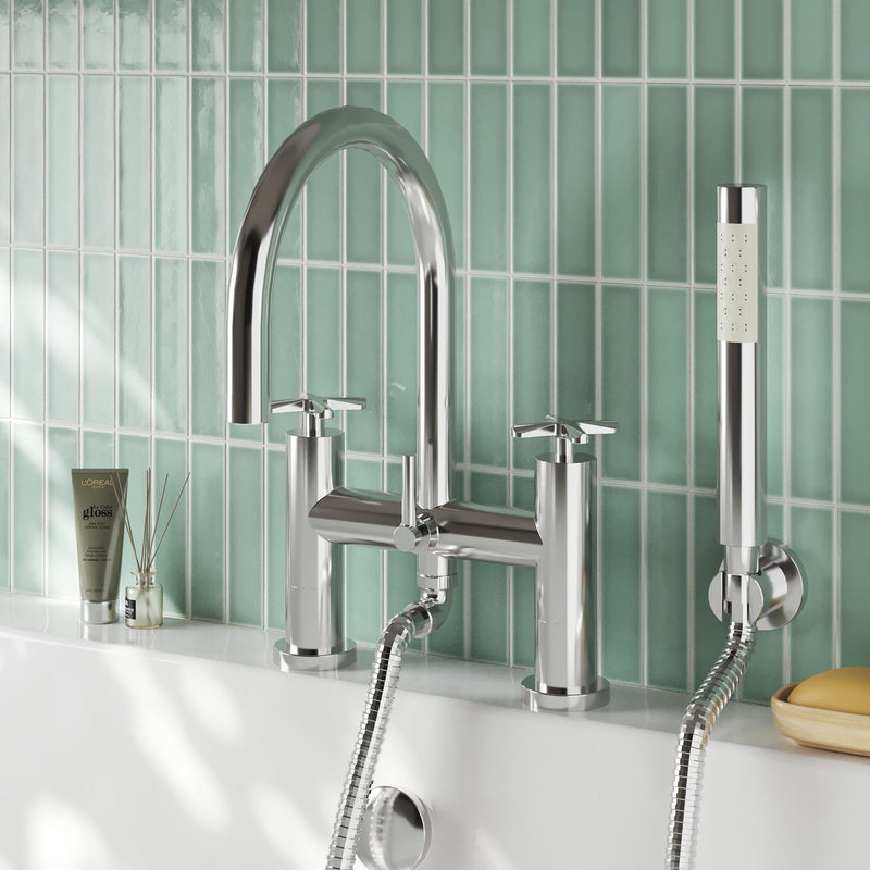 Nuie Aztec Bath Shower Mixer Chrome lifestyle image