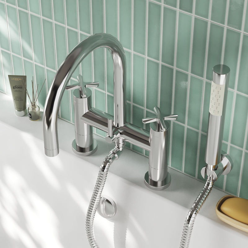 Nuie Aztec Bath Shower Mixer Chrome lifestyle image
