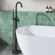 Nuie Aztec Freestanding Bath Shower Mixer Matt Black lifestyle image