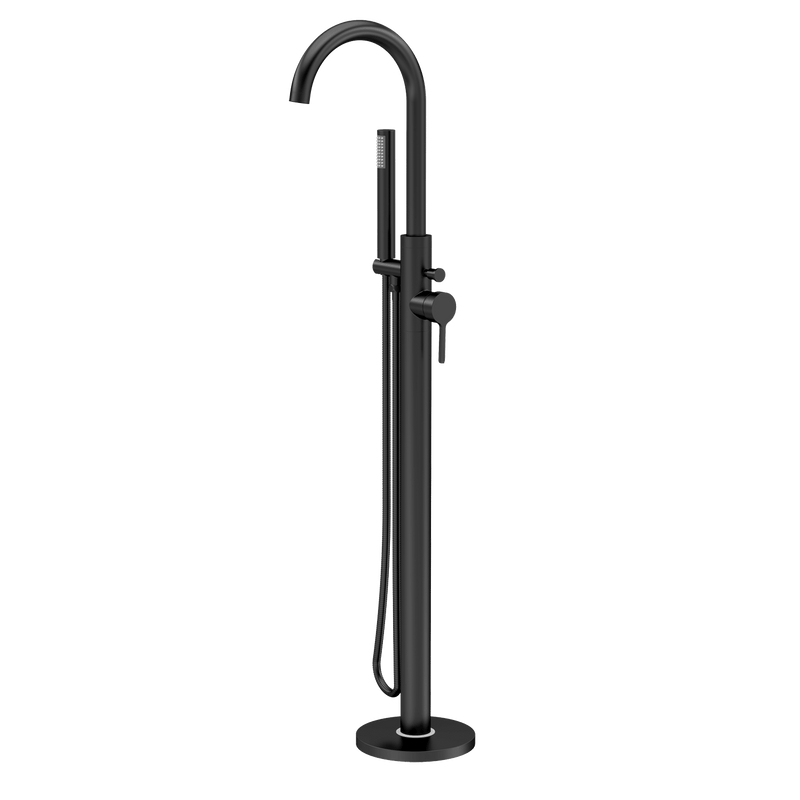 Nuie Aztec Freestanding Bath Shower Mixer Matt Black CLX421