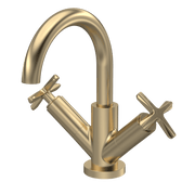 Nuie Aztec Mono Basin Mixer Brushed Brass CLX815