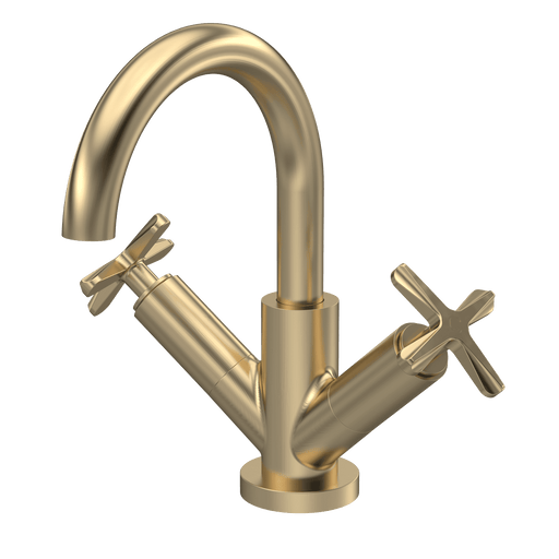Nuie Aztec Mono Basin Mixer Brushed Brass CLX815