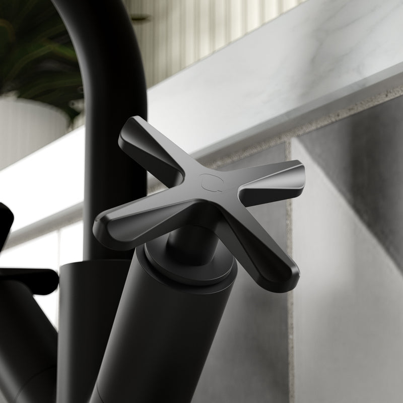 Nuie Aztec Mono Basin Mixer Matt Black lifestyle image