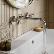 Nuie Aztec Wall Mounted Basin Mixer Chrome lifestyle image