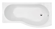 Nuie B-Shaped Shower Bath with Legs (All Sizes) in 1695mm Right Hand (WBB1785R)